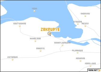 map of Zakrup\