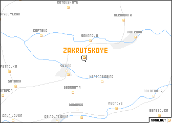 map of Zakrutskoye