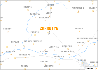 map of Zakrut\