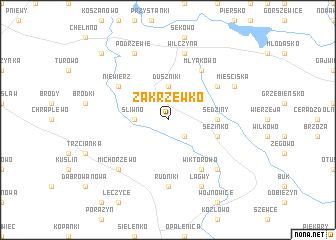 map of Zakrzewko