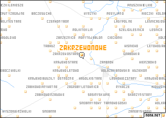 map of Zakrzewo Nowe