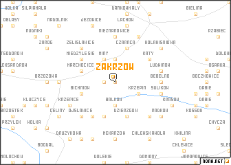 map of Zakrzów