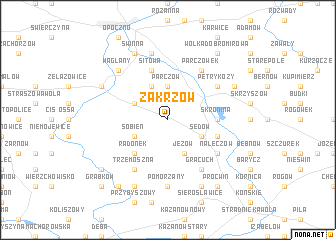 map of Zakrzów