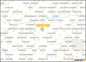 map of Zakrzów