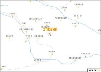 map of Zaksha