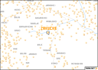 map of Zakučke