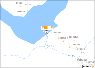 map of Zakué