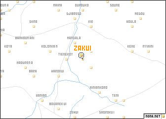 map of Zakui