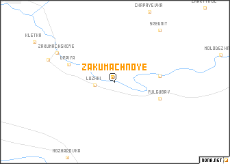 map of Zakumachnoye