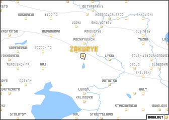 map of Zakurʼye