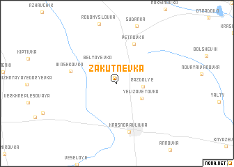 map of Zakutnevka