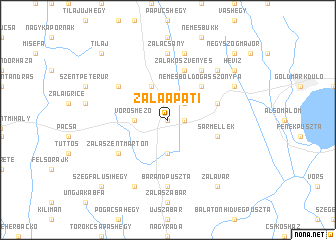 map of Zalaapáti