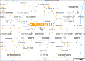 map of Zalaegerszeg