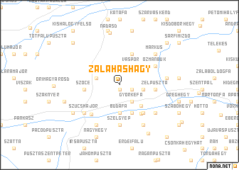 map of Zalaháshágy
