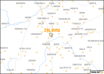 map of Zalaimu