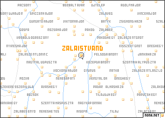 map of Zalaistvánd