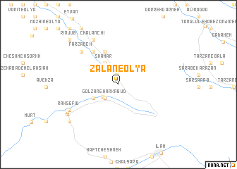 map of Z̄alān-e ‘Olyā