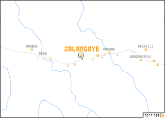 map of Zalangoye