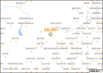 map of Zalány