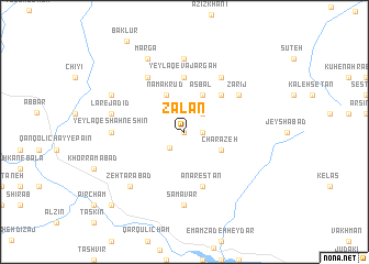 map of Zālān