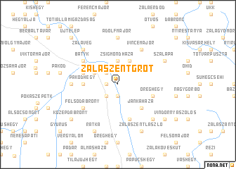 map of Zalaszentgrót