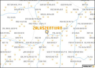 map of Zalaszentiván