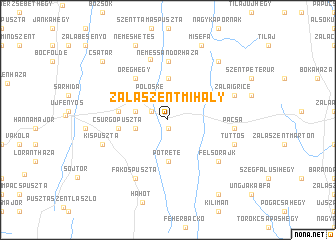 map of Zalaszentmihály