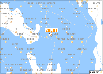 map of Zalat