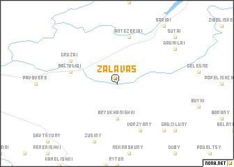 map of Zalavas