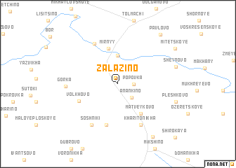 map of Zalazino