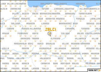 map of Zalci