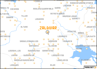 map of Zaldívar