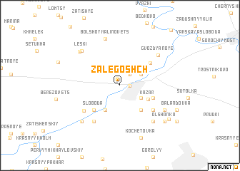 map of Zalegoshch\