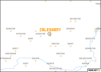 map of Zaleshany