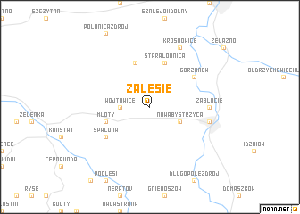 map of Zalesie