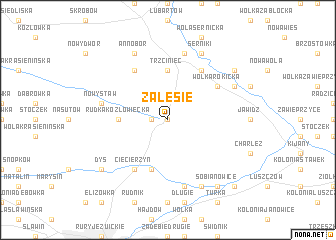 map of Zalesie