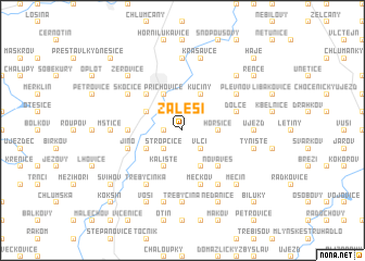 map of Zálesí