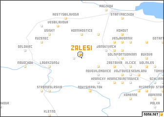 map of Zálesí