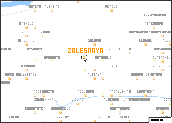 map of Zalesnaya