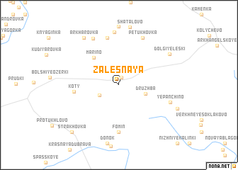 map of Zalesnaya