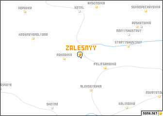 map of Zalesnyy