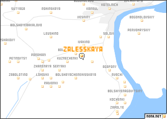 map of Zalesskaya