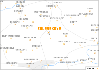 map of Zalesskoye