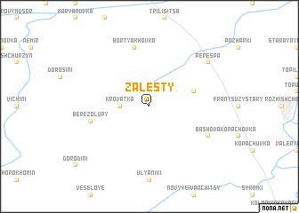 map of Zalesty