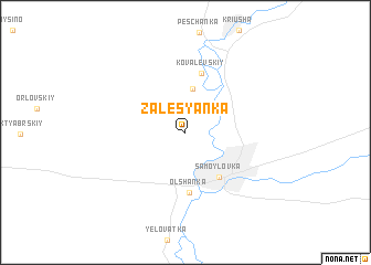 map of Zalesyanka