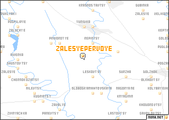 map of Zalesʼye Pervoye