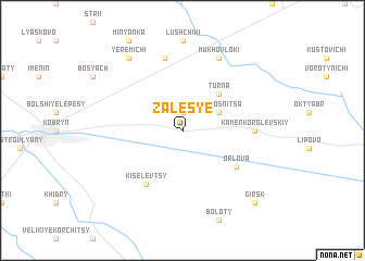 map of Zalesʼye
