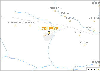 map of Zalesʼye