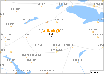 map of Zalesʼye