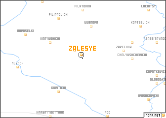 map of Zalesʼye